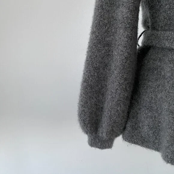 CO Cashmere Mock Neck Sweater Gray - Picture 6 of 11